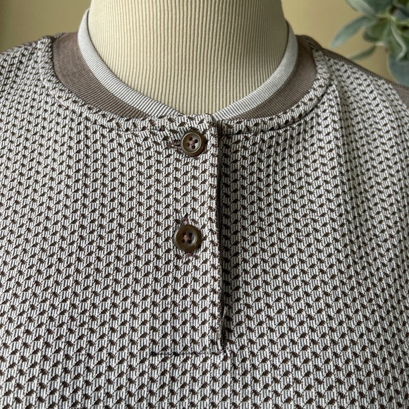 ADIDAS Ultimate 365 Tour Prime Knit Polo Sleeveless Shirt Earth‎ Strata Taupe XL - Picture 11 of 13